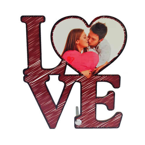 Fotolijst MDF 17,6 x 20 cm - Love - Sublimatie thermische overdracht