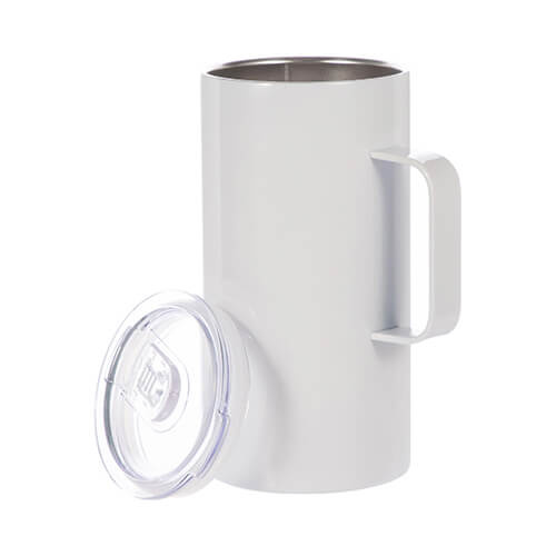 600 ml roestvrijstalen mok voor sublimatie - wit