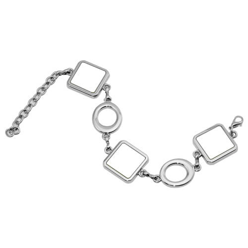 Pulsera con 3 placas de metal Sublimación Transferencia Térmica