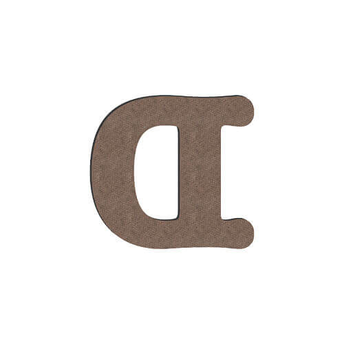 Scrisoare decorativă din MDF pentru sublimare 10 cm D