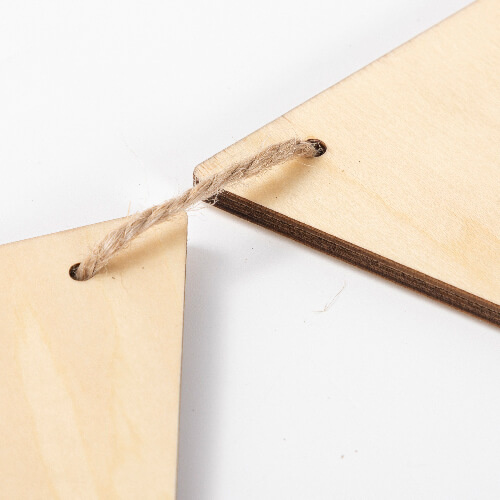 Plywood väggdekoration för sublimering - 8 trianglar