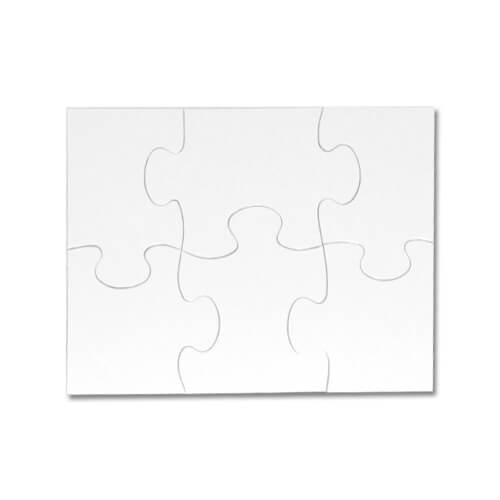 Puzzel 17,7 x 12,6 cm 6 elementen Sublimatie Thermische Transfer