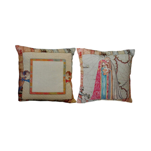 Funda de lino 38 x 38 cm para impresión por sublimación - Ángeles