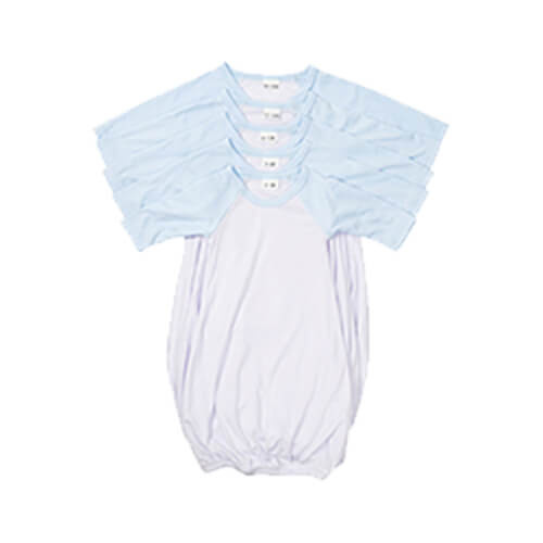 Sublimacijska majica za spavanje s dugim rukavima - plavi rukavi