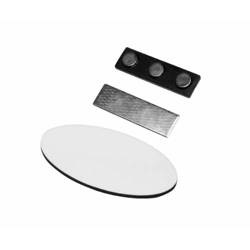 Foto identificador ovalado MDF 7,6 x 3,8 cm Sublimación Transferencia Térmica