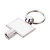 Key ring with a square key for sublimation - rectangle