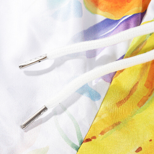 Men's beach shorts for sublimation - tropical fruits