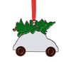 Colgante de metal para árbol de Navidad para sublimación - coche