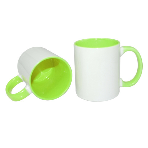 ECO 330 ml FUNNY puodelis šviesiai žalias Sublimacijos terminis perkėlimas