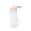 450 ml-es gyermek palack szilikon szívószállal szublimációs palackozáshoz - kék