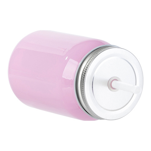 Mason Jar Pilnkrāsaina stikla krūze 450 ml bez cilpiņas sublimācijai - violeta krāsā