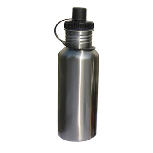 Bouteille d'eau touristique MAX argent 600 ml pour sublimation