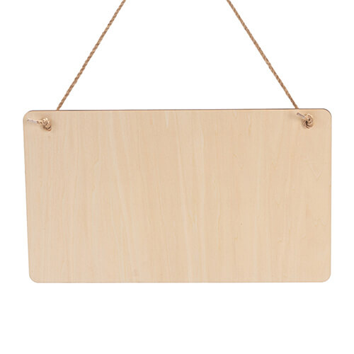 Rectangular plywood door tag for sublimation