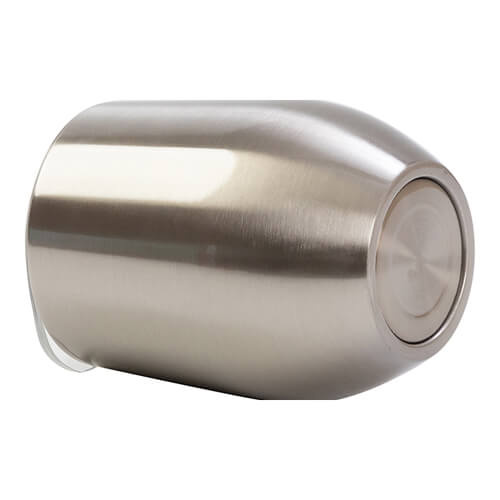 360 ml glühweinbeker voor sublimatie - zilver met afsluitbaar drinkgat