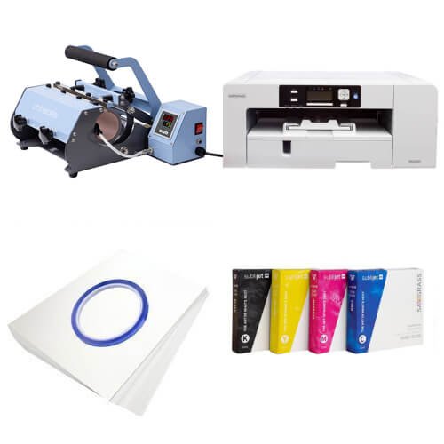 Sawgrass Virtuoso SG1000 + CE-TMP30BL cup printer kit voor sublimatie