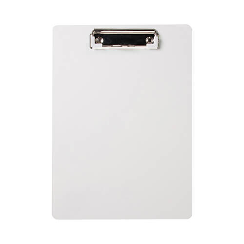 Presse-papiers A4 en plastique pour sublimation - 23 x 32 cm