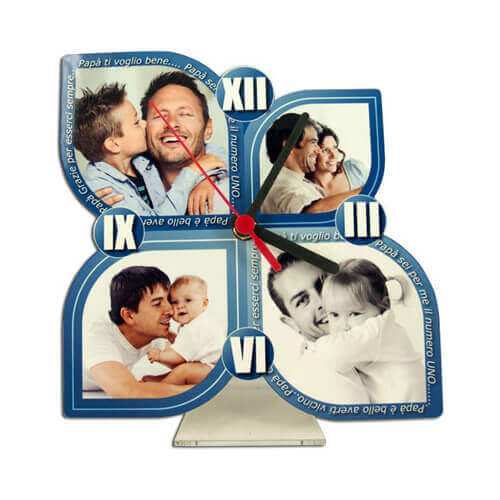 Standing MDF clock for sublimation - Rosette