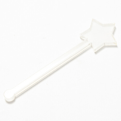 Akril italkeverő 10 cm szublimációs keverő - star