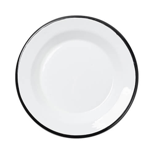 Emailplaat Ø 14,5 x 1,7 cm sublimatsiooni jaoks