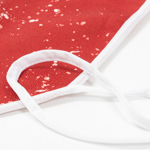 Linnen schort Bleached Starry Red voor sublimatie