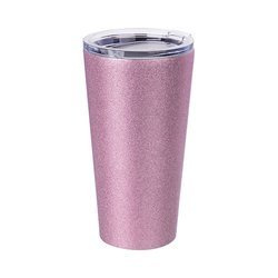 Thermal tumbler 480 ml for sublimation - pink glitter