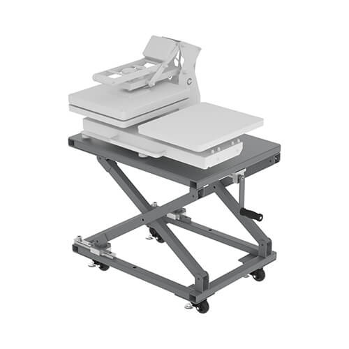 Support universel réglable pour presse à chaud sur roulettes