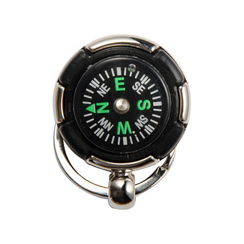 Metal keychain - compass Sublimation