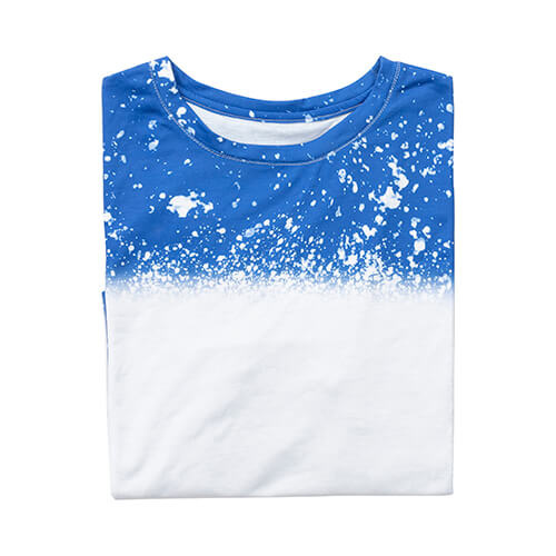 T-Shirt Cotton-Like Bleached Starry Blue voor sublimatie