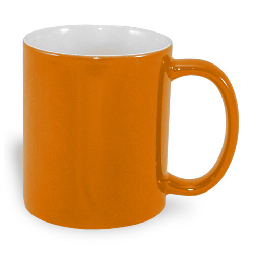 Magisk mugg A + 330 ml orange Sublimation Thermal Transfer