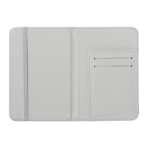 Leather passport cover for sublimation - white