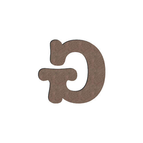 Lettre décorative en MDF pour sublimation - 10 cm G