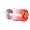 Mason Jar glaskrus 450 ml uden hank til sublimering - rød gradient