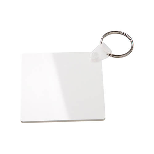 Plastic sleutelhanger voor sublimatie - vierkant