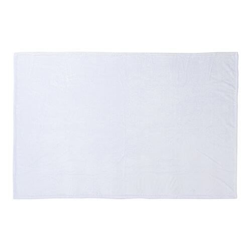 Minky deka 152 x 102 cm na sublimáciu - biela