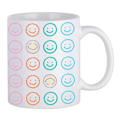 Sheet with cubic zirconia for thermal transfer - 20 smiles