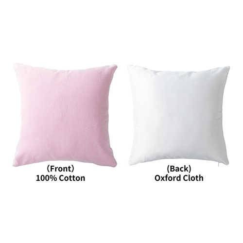 To-farvet pudebetræk 40 x 40 cm til sublimering - pink