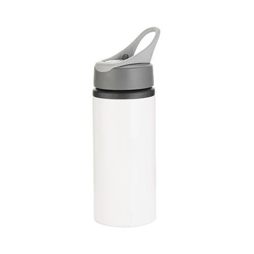 650 ml aluminum water bottle with a handle for sublimation - white