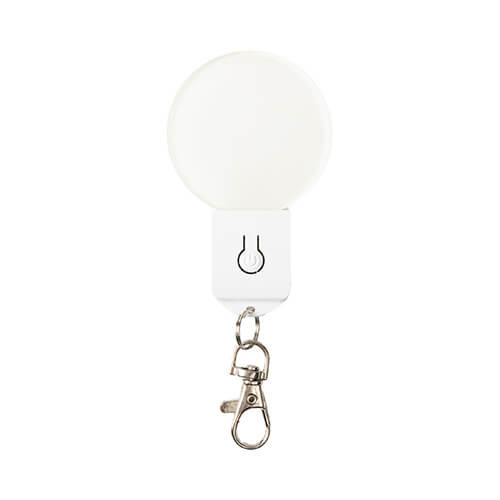 Illuminated acrylic key ring for sublimation - circle