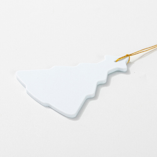 Plastic label voor sublimatie - Kerstboom