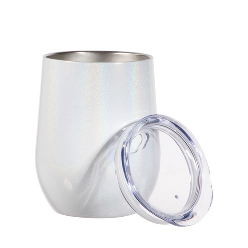 Set of 6 mugs for mulled wine, 360 ml, for printing - opalescent white