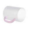 450 ml frosted glass with a pink handle for sublimation