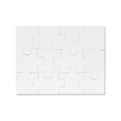 Puzle 18 x 13 cm 12 elementi Sublimācija Termiskā pārnese