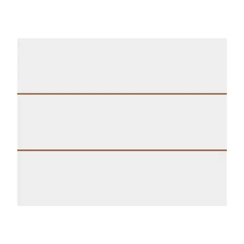 Rektangulær MDF-fotoramme, stribet, 25 x 20 cm