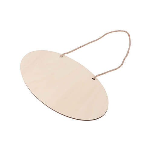 Cadre - pendentif ovale en contreplaqué pour sublimation