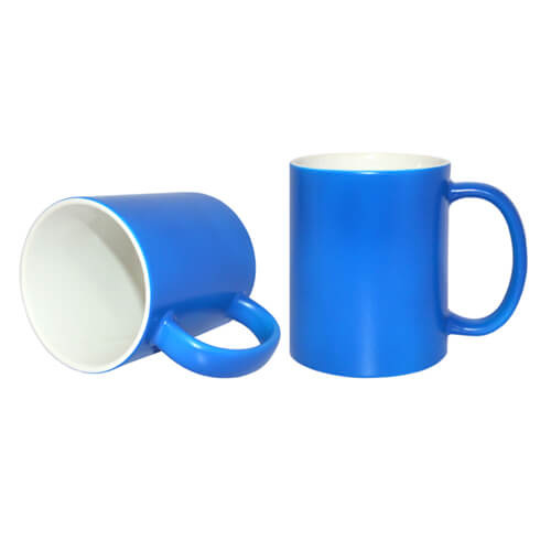 Fluo Color mok - mat blauw voor sublimatie