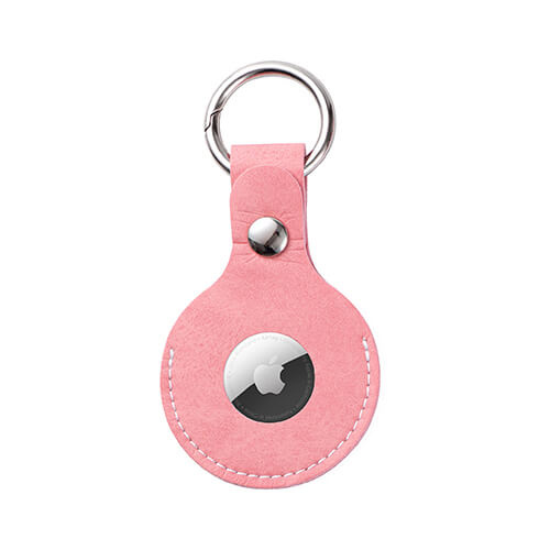 Leather key ring / AirTag case for sublimation - pink