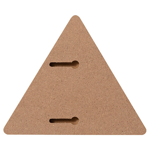 Trójkątna ramka na zdjęcie z MDF-u do sublimacji - 12,7 x 15,2 cm