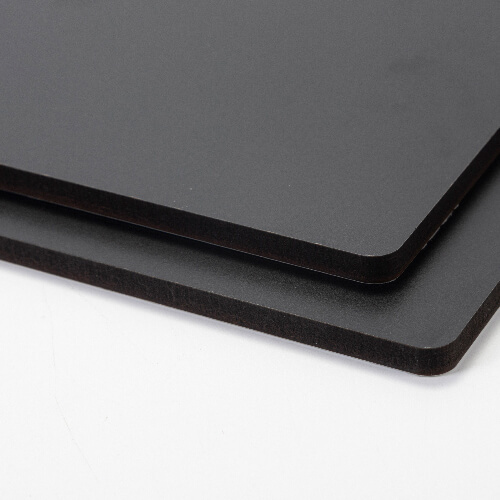 Placă de fibre pentru sublimare 20 x 20 x 0,6 cm - 2 buc. - spate negru