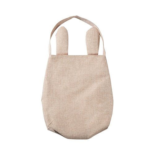 Linneväska 29 x 34 cm för sublimering - rosa öron