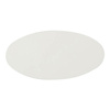 Ovalt plastbadge 7,6 x 3,8 cm til sublimering